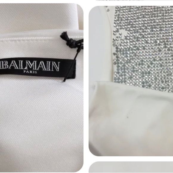 BALMAIN CHIC AND EXCLUSIVE RHINESTONES  DRESS. - Picture 4 of 5